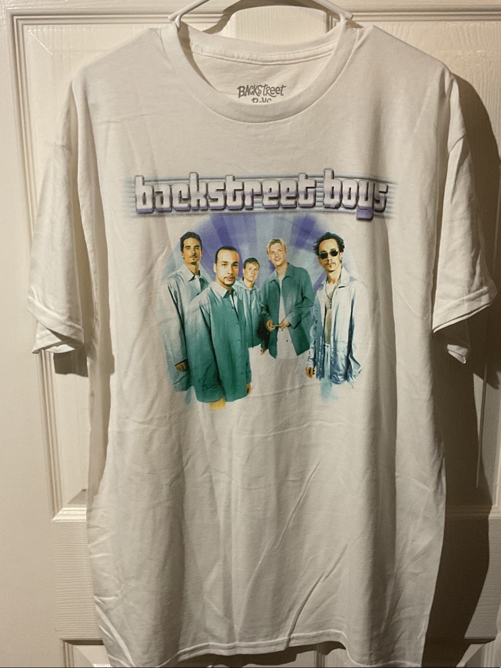 Backstreet Boys White Graphic Tour Tee with Backhit